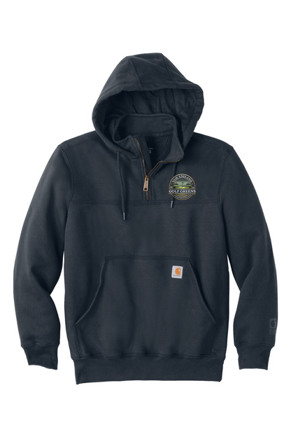 New England Golf Greens - Carhartt Rain Defender Paxton Heavyweight Hooded Zip Mock Sweatshirt