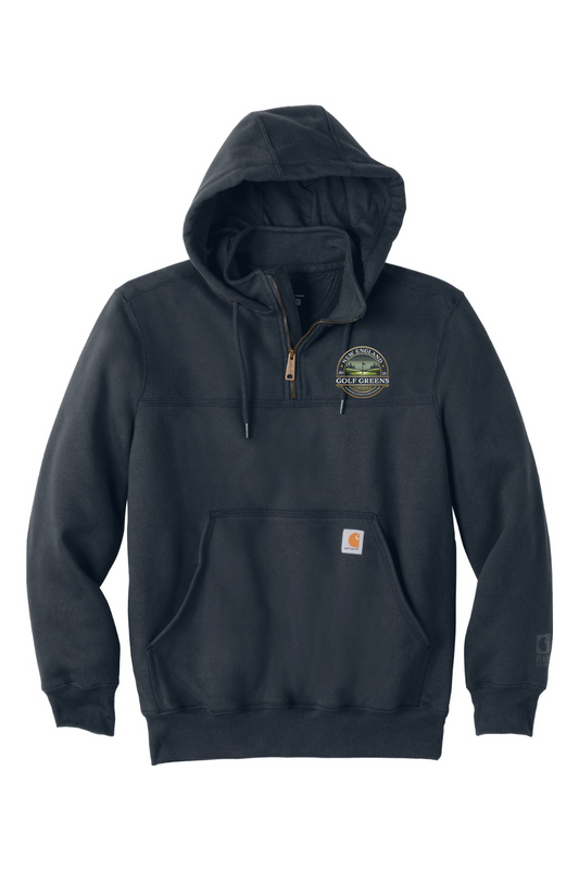 New England Golf Greens - Carhartt Rain Defender Paxton Heavyweight Hooded Zip Mock Sweatshirt