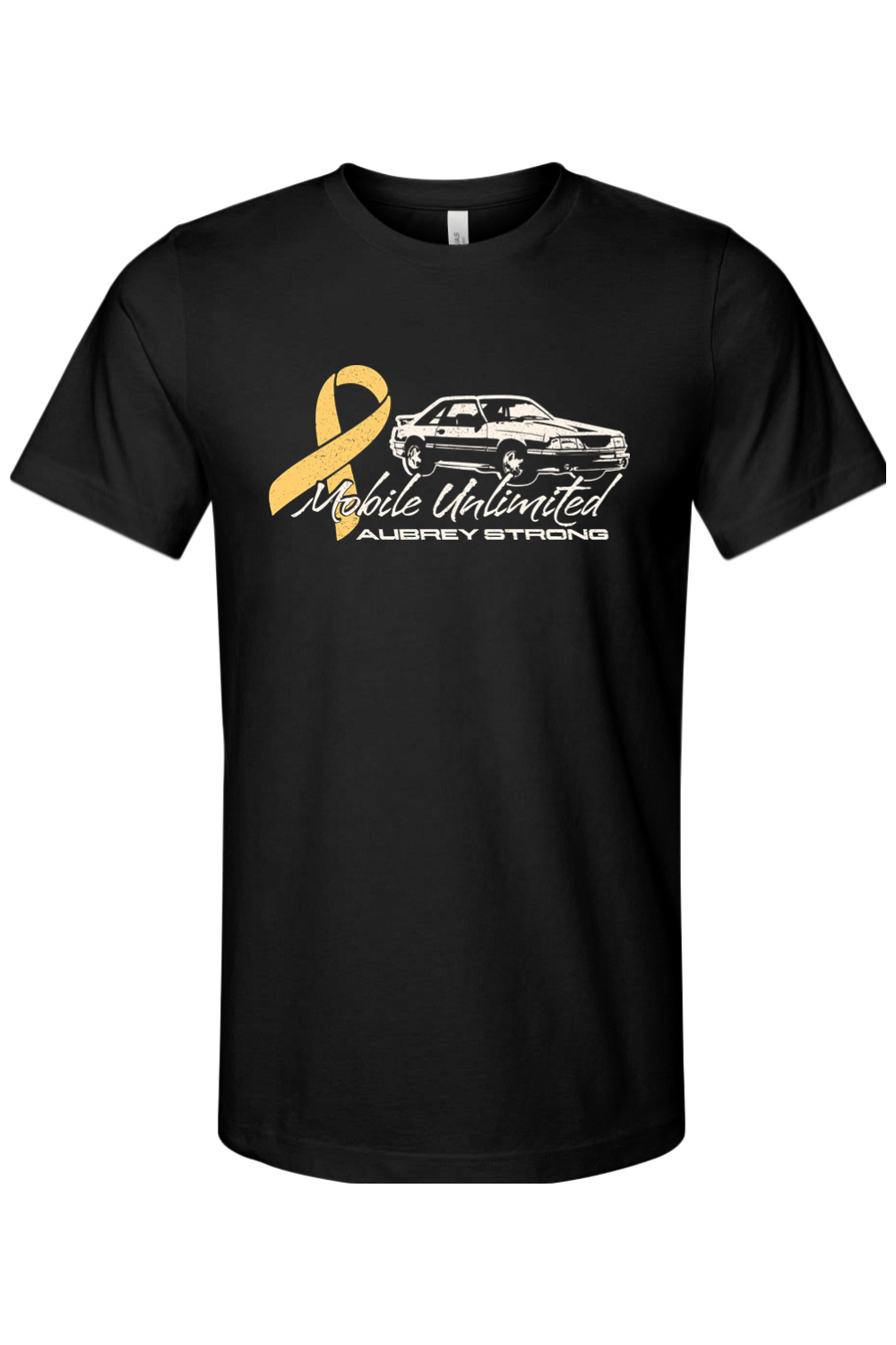 Mobile Unlimited Mustang Aubrey Strong Cotton T-Shirt - Unisex Adult
