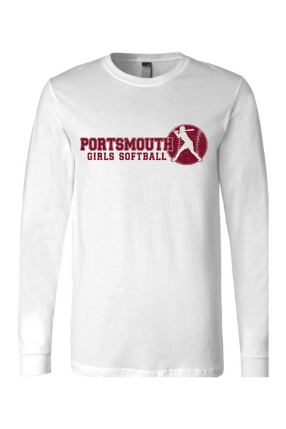 Portsmouth Girls Softball Cotton Long Sleeve T-Shirt - Men's