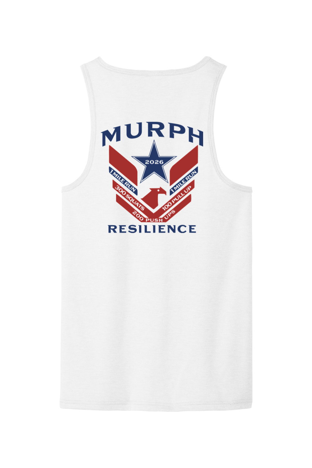 Resilience Murph 2026 Red White & Blue Tri-Blend Tank - Men's