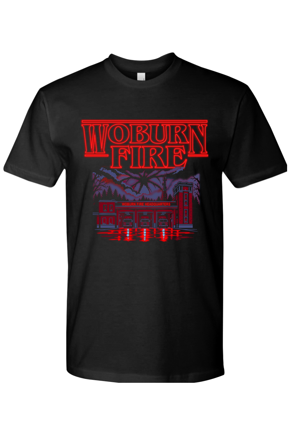Woburn Fire Halloween 2026 (front print only) Cotton T-Shirt - Men's