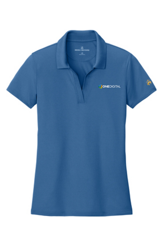 Embroidered One Digital - Brooks Brothers Women's Mesh Pique Performance Polo