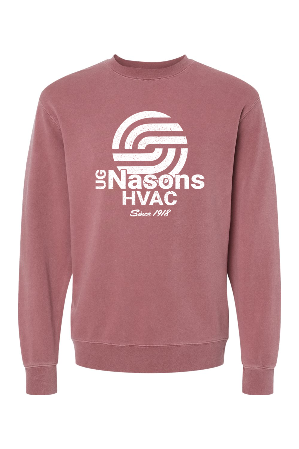 UG Nasons Distressed Logo Pigment-Dyed Crewneck Sweatshirt - Unisex / Men's