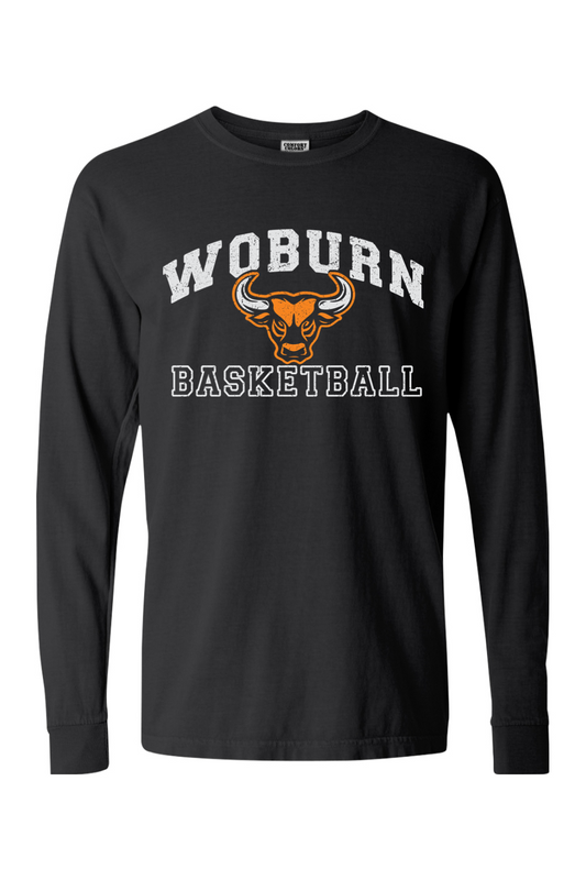 Woburn Basketball Comfort Colors Long Sleeve T-Shirt - Unisex / Men's