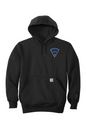 MA State Police Front Logo Carhartt Rain Defender Paxton Heavyweight Hooded Sweatshirt