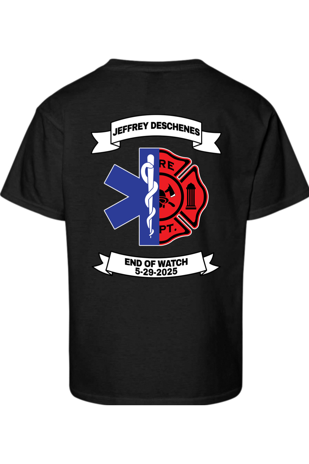 NAFD Jeffrey Deschenes End of Watch Cotton T-Shirt - Youth