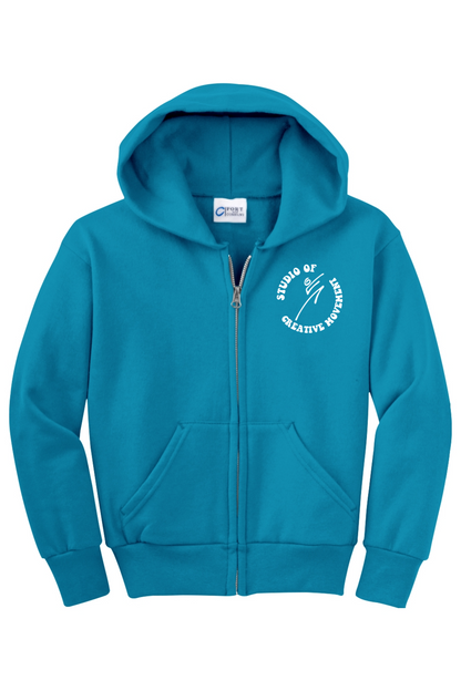 Studio of Creative Movement Dancer Full-Zip Hooded Sweatshirt - Youth