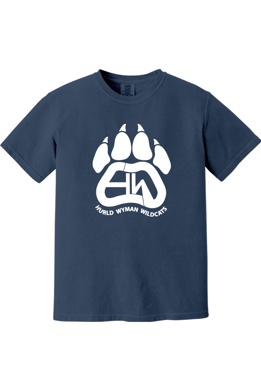 Hurld Wyman Wildcats Full Front Comfort Color Unisex T-Shirt