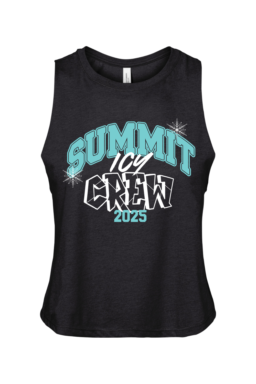 Icy Crew Summit 2025 Racerback Cropped Tank - Women's