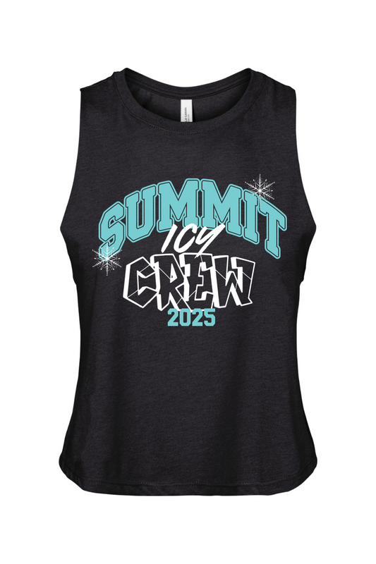 Icy Crew Summit 2025 Racerback Cropped Tank - Women's