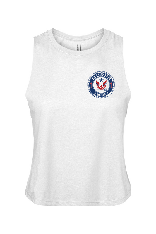 Resilience Murph 2026 Red White & Blue Racerback Cropped Tank - Women's