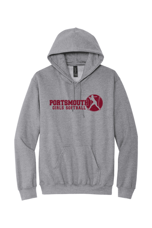 Portsmouth Girls Softball Standard Fleece Hoodie - Adult