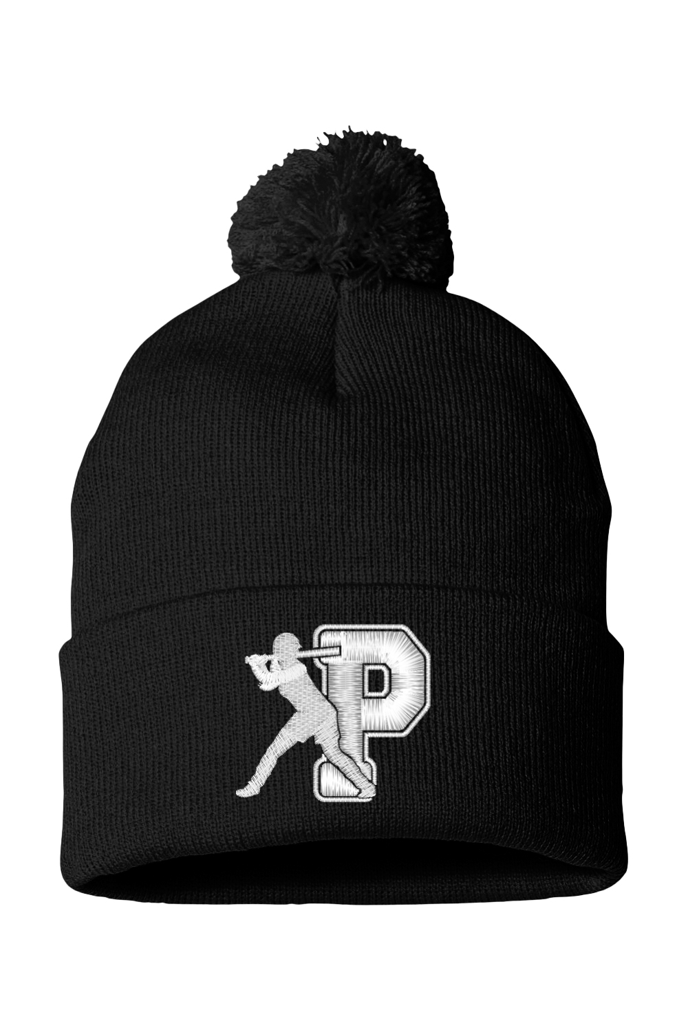 Portsmouth Girls Softball Pom-Pom 12" Knit Beanie
