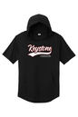 Keystone Baseball Tri-Blend Wicking Short Sleeve Hoodie
