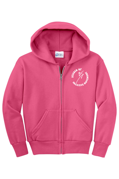 Studio of Creative Movement Dancer Full-Zip Hooded Sweatshirt - Youth