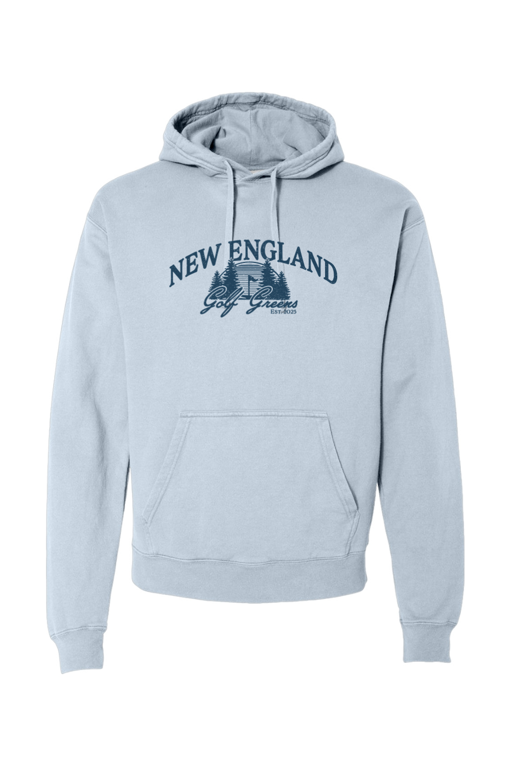 New England Golf Greens Garment-Dyed Unisex Hooded Sweatshirt - Unisex