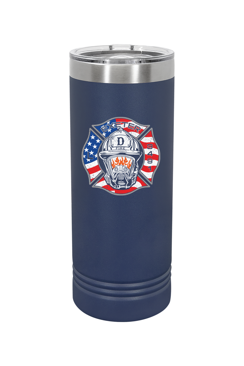 Exeter Fire D-Shift 22 oz. Skinny Tumbler with Slider Lid