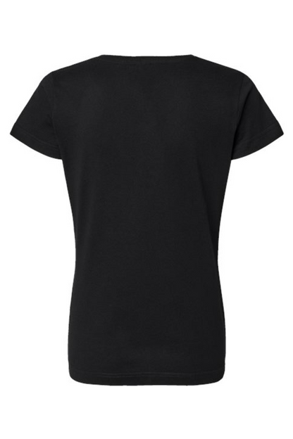 LAT Women's Fine Jersey V-Neck Tee - 3507
