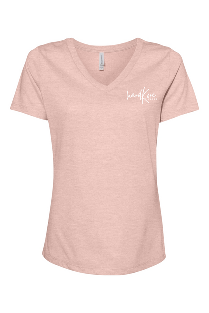 Hard Kore Relaxed Heather CVC V-Neck T-Shirt - Women's
