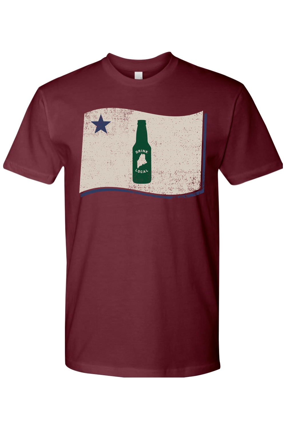 Drink Local Maine Graphic Unisex Cotton Tee