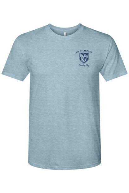 Resilience Landry Day '26 Blue/White Tri-Blend T-Shirt - Men's