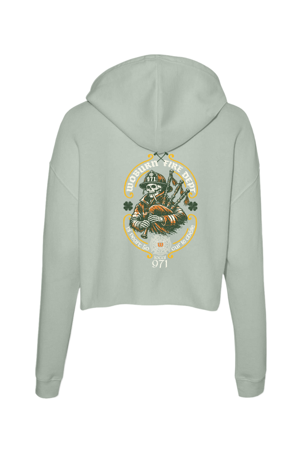 Woburn Fire St. Patrick's Day 2026 Cropped Hoodie - Women's