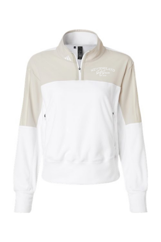 New England Golf Greens - Adidas Women's Fleece Quarter-Zip Pullover