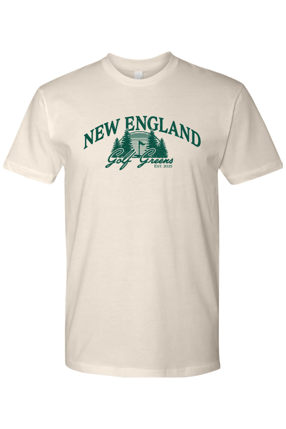 New England Golf Greens - Design 2 - Cotton T-Shirt - Adult Unisex