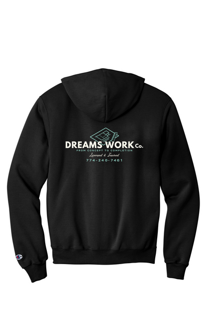 Dreams Work Co. Champion 50/50 Hooded Sweatshirt - Unisex Adult