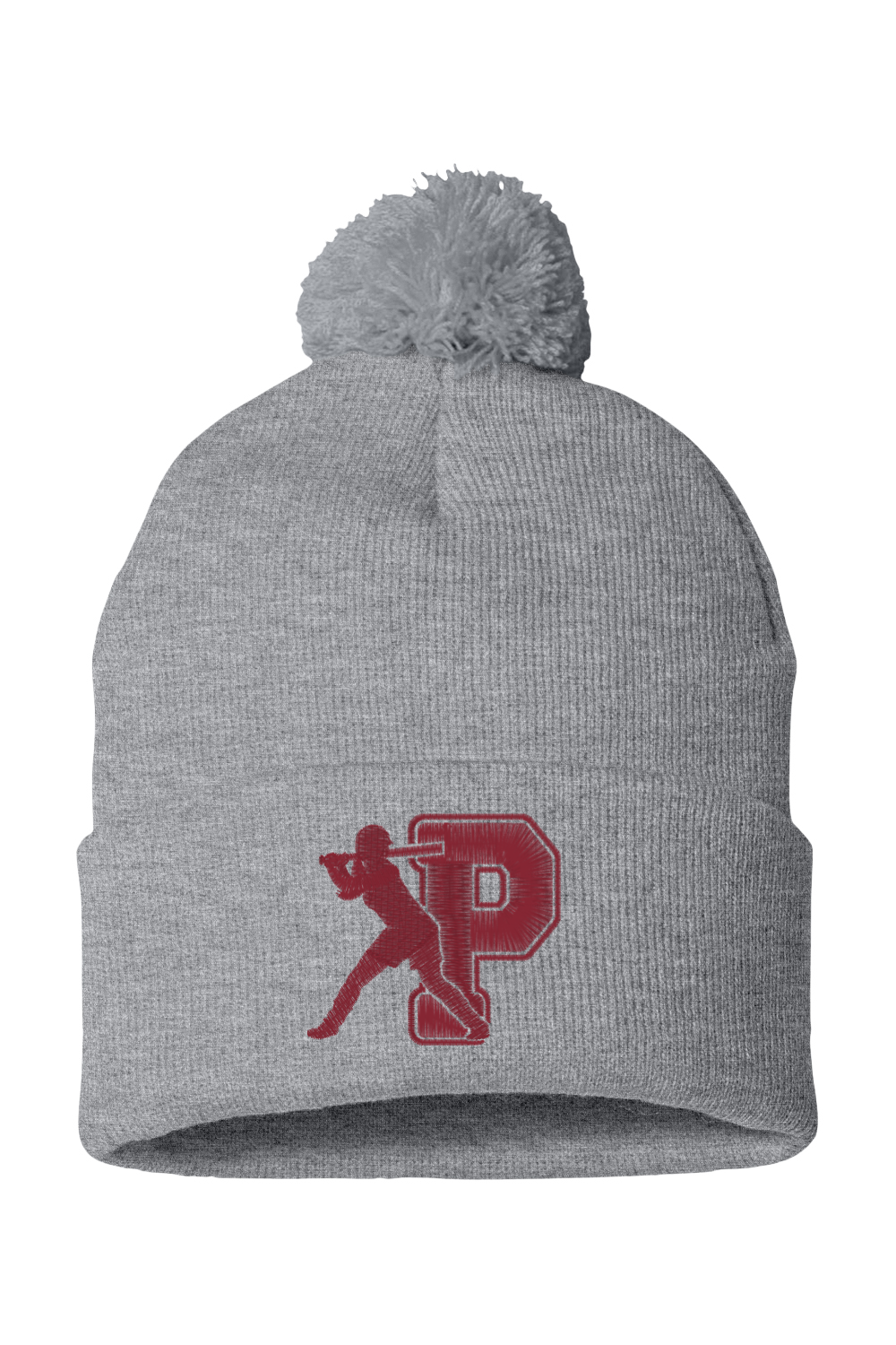 Portsmouth Girls Softball Pom-Pom 12" Knit Beanie