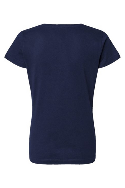 LAT Women's Fine Jersey V-Neck Tee - 3507