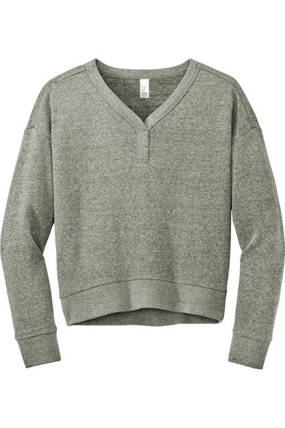 District Women's Perfect Tri Fleece V-Neck Sweatshirt - DT1312