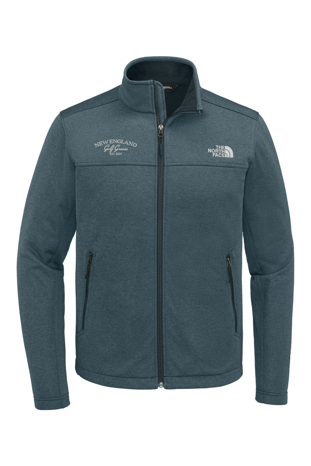 New England Golf Greens The North Face Chest Logo Ridgewall Soft Shell Jacket