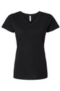 LAT Women's Fine Jersey V-Neck Tee - 3507