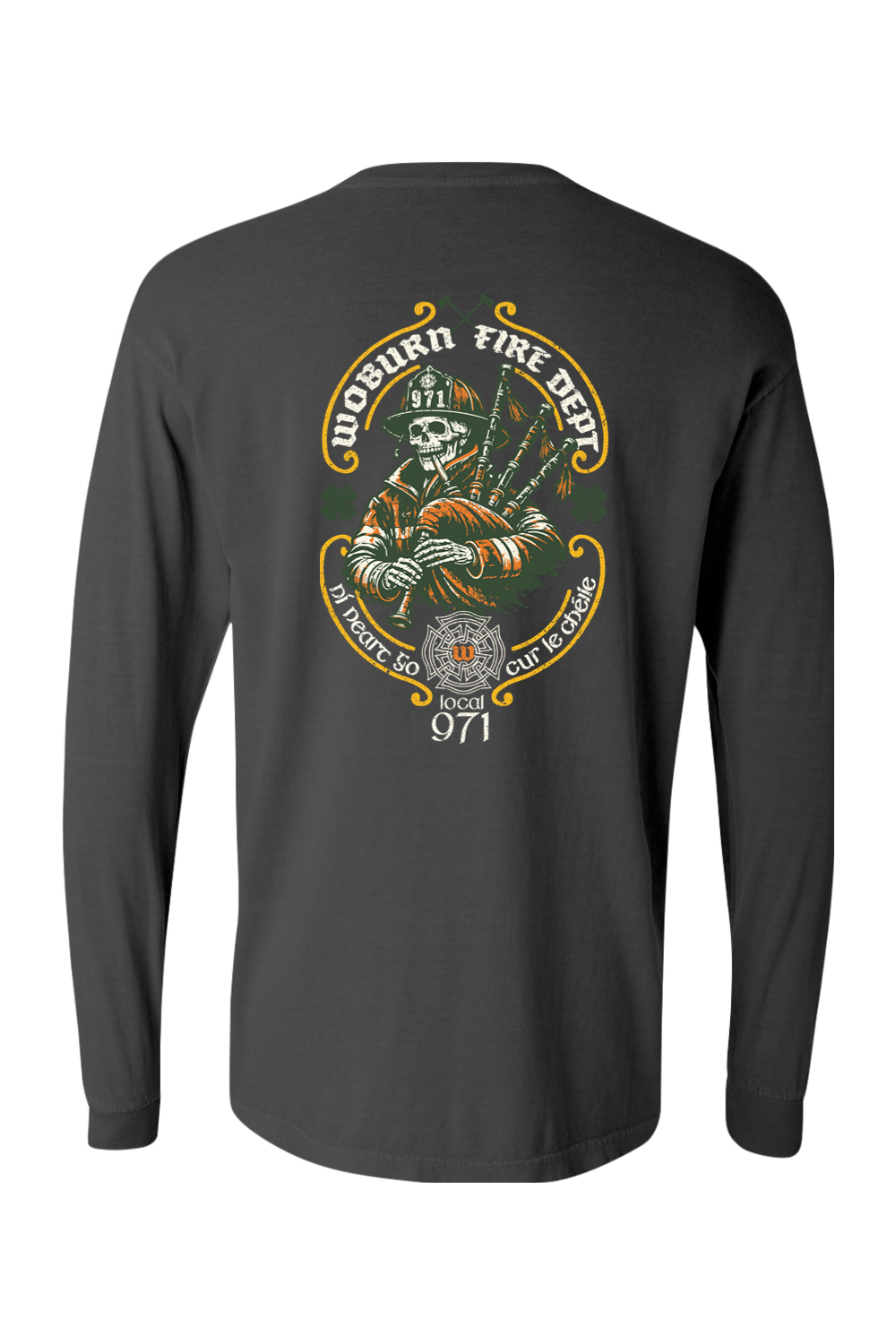 Woburn Fire St. Patrick's Day 2026 Comfort Colors Long Sleeve T-Shirt - Men's