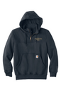 New England Golf Greens Embroidered - Carhartt Rain Defender Paxton Heavyweight Hooded Zip Mock Sweatshirt