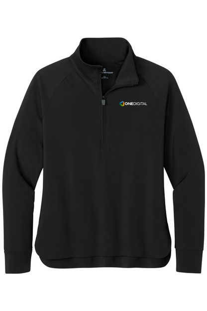 Embroidered One Digital - Brooks Brothers Women's Luxe Performance 1/4-Zip