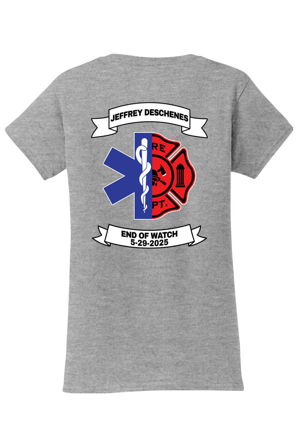 NAFD Jeffrey Deschenes End of Watch Cotton T-Shirt - Women's