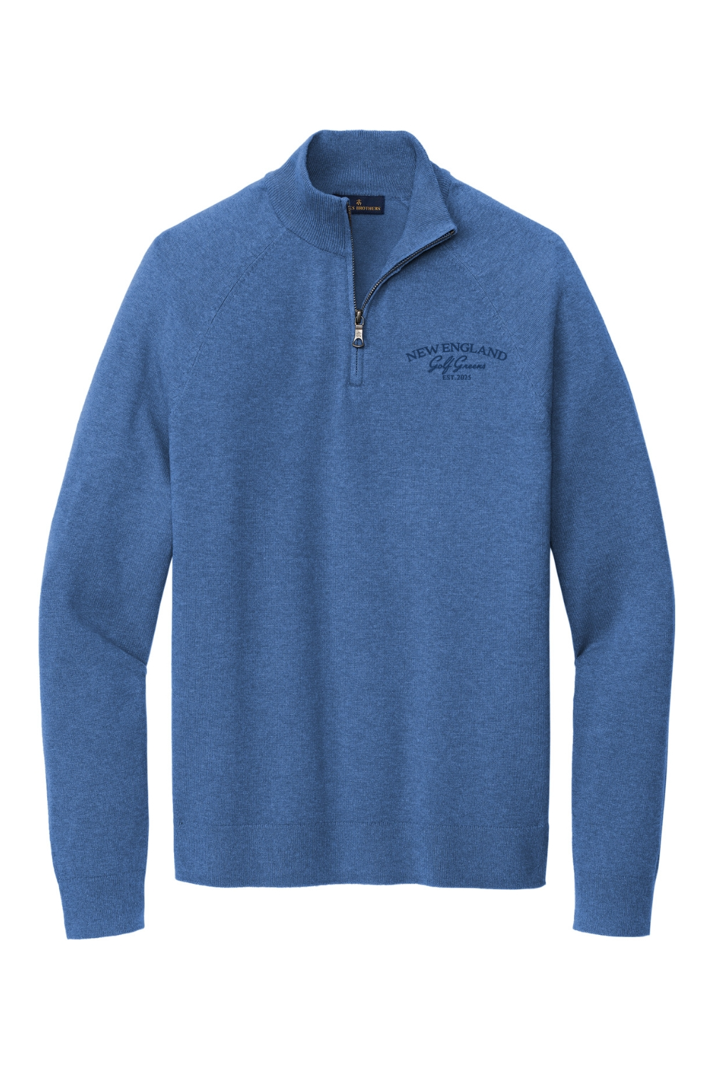 New England Golf Greens - Brooks Brothers Cotton Stretch 1/4-Zip Sweater