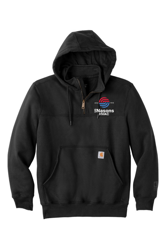 UG Nasons Carhartt Rain Defender Paxton Heavyweight Hooded Zip Mock Sweatshirt - Men's