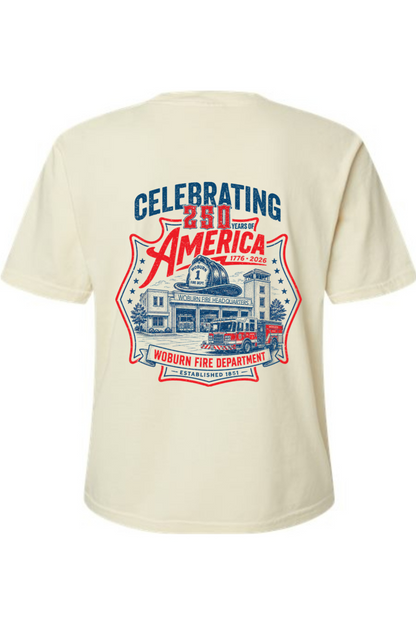 WFD Celebrating USA's 250th Comfort Colors Boxy T-Shirt - Women's