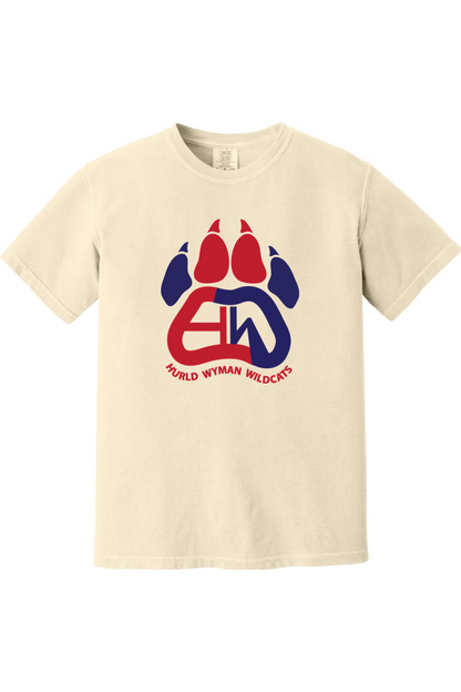 Hurld Wyman Wildcats Full Front Comfort Color Unisex T-Shirt