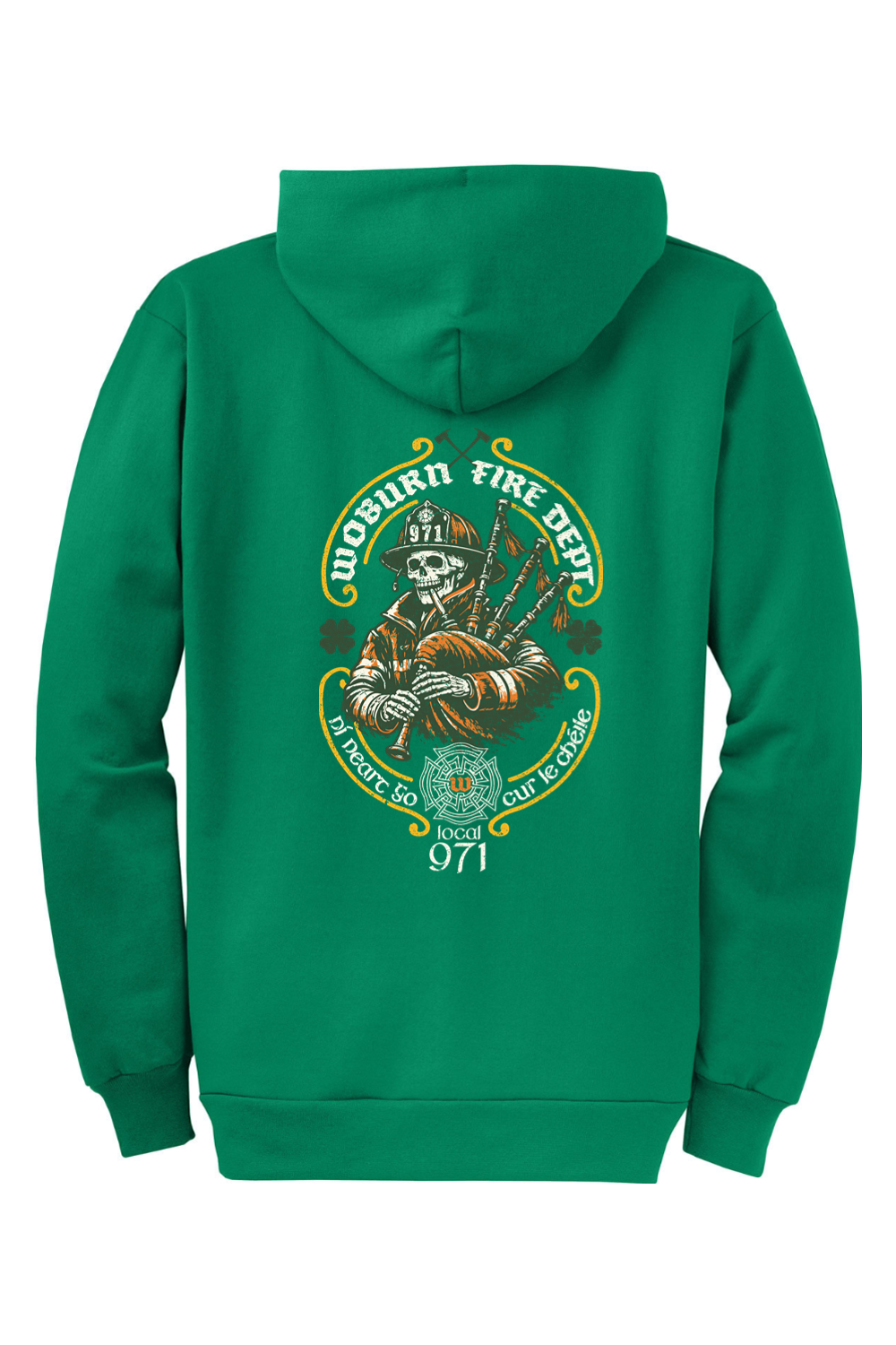 Woburn Fire St. Patrick's Day 2026 Standard Full-Zip Hoodie - Men's