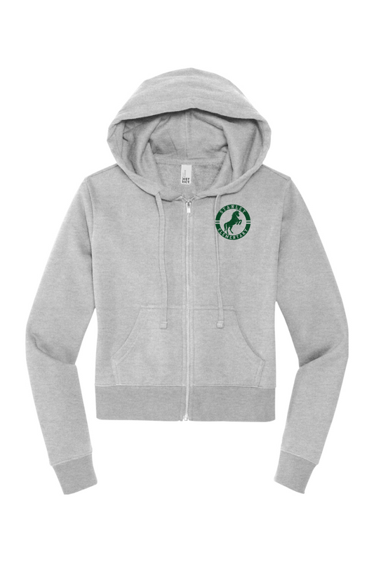 Stanley Elementary Full-Zip Modest Cropped Hoodie - Women's