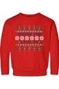 Woburn Fire Holiday Sweater Printed Standard Crewneck - Toddler