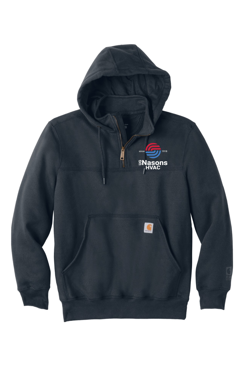UG Nasons Carhartt Rain Defender Paxton Heavyweight Hooded Zip Mock Sweatshirt - Men's