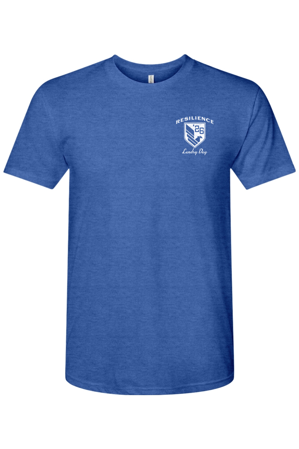 Resilience Landry Day '26 Blue/White Tri-Blend T-Shirt - Men's