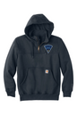 MA State Police Front Logo Carhartt Rain Defender Paxton Heavyweight Hooded Zip Mock Sweatshirt - Men's