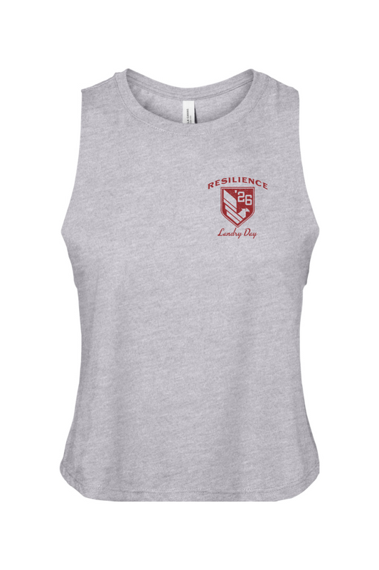 Resilience Landry Day '26 Red Racerback Cropped Tank - Women's